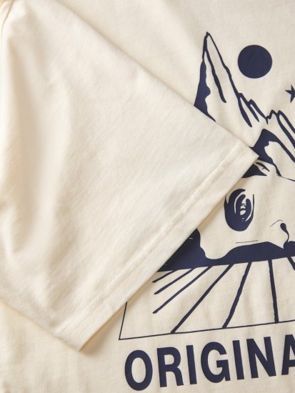 Jack & Jones Bellagio Collage Crew Neck T-Shirt Antique White - Herren-T-Shirts - Herren-T-Shirts in großen Größen