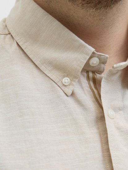 Jack & Jones Summer Shield Short Sleeve Shirt White Pepper - Herrenhemden in großen Größen - Herrenhemden in großen Größen