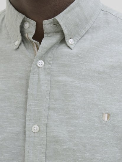 Jack & Jones Summer Shield Short Sleeve Shirt Hedge Green - Herrenhemden - Herrenhemden in großen Größen