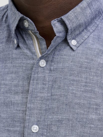 Jack & Jones Summer Shield Short Sleeve Shirt Faded Denim - Herrenhemden - Herrenhemden in großen Größen