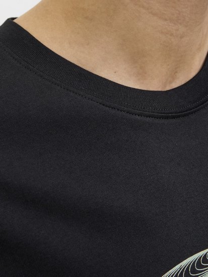 Jack & Jones Calma Crew Neck T-Shirt Black - Herren-T-Shirts - Herren-T-Shirts in großen Größen