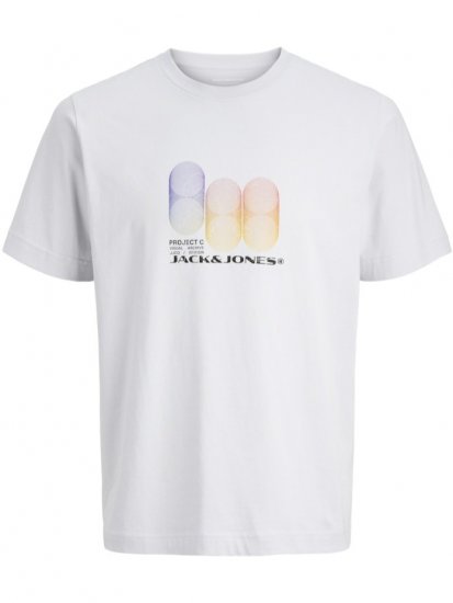 Jack & Jones Calma Crew Neck T-Shirt Gray Dawn - Herren-T-Shirts - Herren-T-Shirts in großen Größen