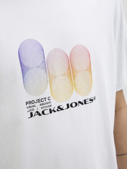 Jack & Jones Calma Crew Neck T-Shirt Gray Dawn - Herren-T-Shirts - Herren-T-Shirts in großen Größen