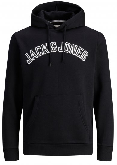 Jack & Jones JJCITY Hoodie Black - Herren-Sweater und -Hoodies in großen Größen - Herren-Sweater und -Hoodies in großen Größen