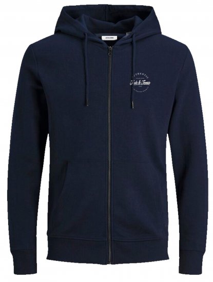 Jack & Jones JJDUSTY Hoodie Navy - Herren-sweater und -hoodies - Herren-Sweater und -Hoodies in großen Größen