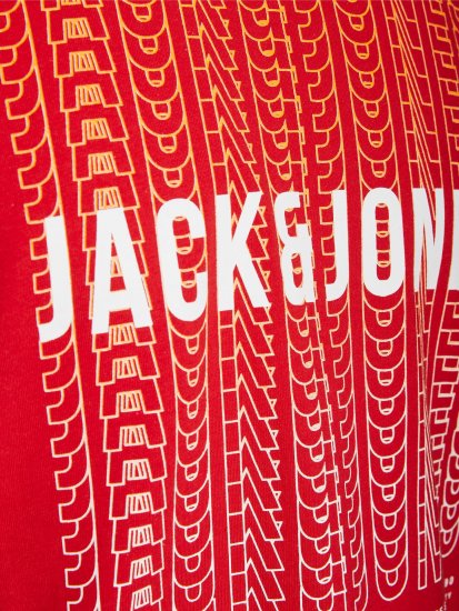 Jack & Jones JJCYBER T-Shirt Red - Herren-T-Shirts - Herren-T-Shirts in großen Größen