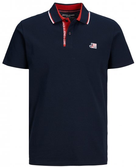 Jack & Jones JCOLOGAN Polo Navy Blazer - Polo-shirts für herren - Polo-Shirts für Herren in großen Größen