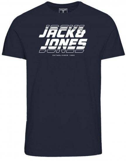 Jack & Jones JCOELLIOT T-Shirt Navy Blazer - Herren-T-Shirts - Herren-T-Shirts in großen Größen