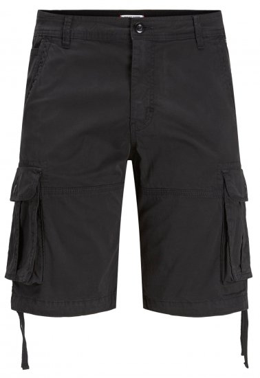 jack & Jones JPSTZEUS Cargo Shorts Black - Herrenshorts in großen Größen - Herrenshorts in großen Größen