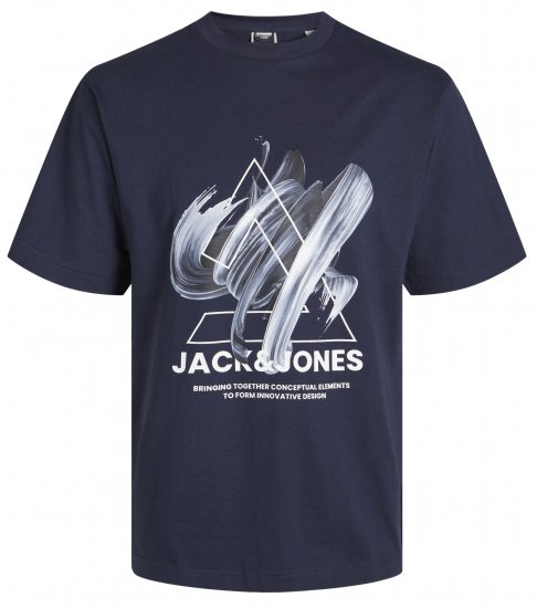 Jack & Jones JCOTINT T-Shirt Navy Blazer - Herren-T-Shirts in großen Größen - Herren-T-Shirts in großen Größen