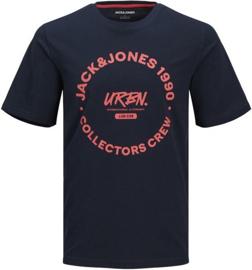 Jack & Jones Simon Crew Neck T-Shirt Blue - Herren-T-Shirts - Herren-T-Shirts in großen Größen