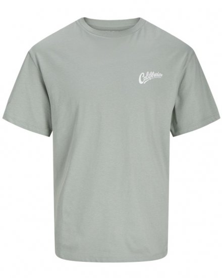 Jack & Jones Zekiel Crew Neck T-Shirt Iceberg Green - Herren-T-Shirts - Herren-T-Shirts in großen Größen