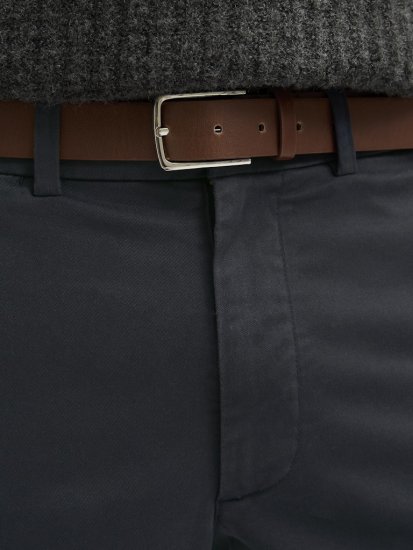 Jack & Jones Ollie Franco Chino Pants with Belt Dark Navy - Herren-jeans & -hosen - Herren-Jeans & -Hosen in großen Größen