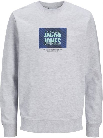 Jack & Jones HUDSON Sweatshirt White Melange - Herren-sweater und -hoodies - Herren-Sweater und -Hoodies in großen Größen