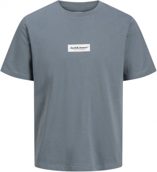 Jack & Jones Split Fakestitch Branding T-Shirt Grey - Herren-T-Shirts - Herren-T-Shirts in großen Größen