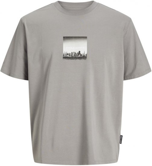 Jack & Jones Pacer Photo Branding Crew Neck T-Shirt Grey - Herren-T-Shirts - Herren-T-Shirts in großen Größen
