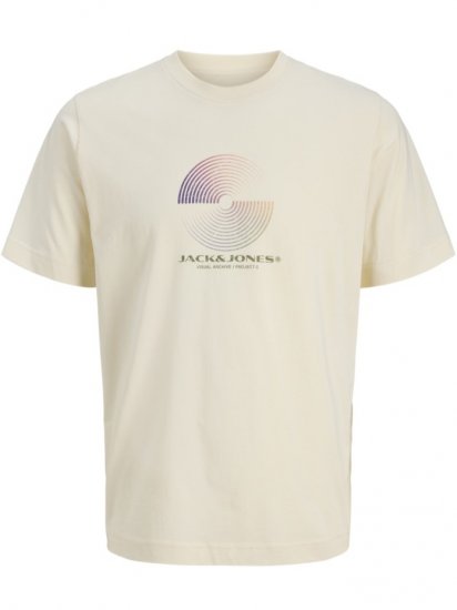 Jack & Jones Calma Crew Neck T-Shirt Sweet Corn - Herren-T-Shirts - Herren-T-Shirts in großen Größen