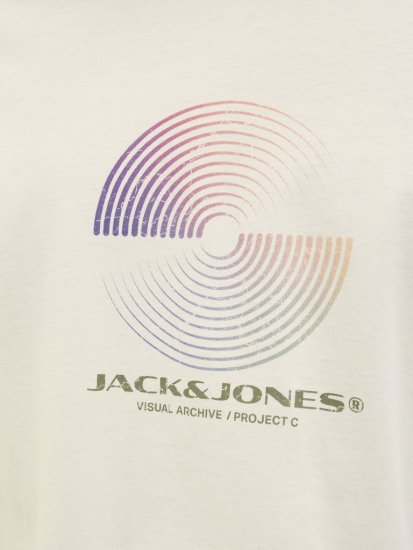 Jack & Jones Calma Crew Neck T-Shirt Sweet Corn - Herren-T-Shirts - Herren-T-Shirts in großen Größen