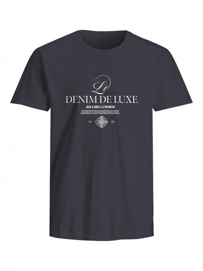 Jack & Jones Jayce Crew Neck T-Shirt Blue Nights - Herren-T-Shirts - Herren-T-Shirts in großen Größen