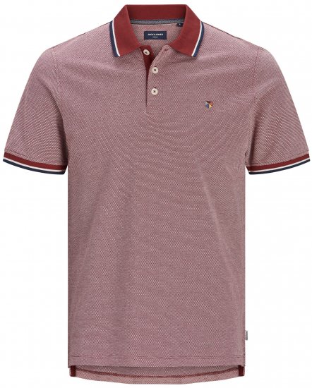 Jack & Jones JPRBLUWIN Polo Red Dahlia - Polo-shirts für herren - Polo-Shirts für Herren in großen Größen