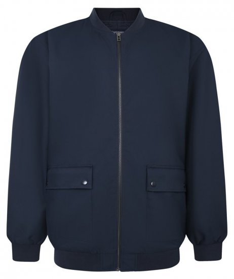Espionage JT125 Wattierte Jacke Navyblau - Herren jacken - Herren Jacken in großen Größen