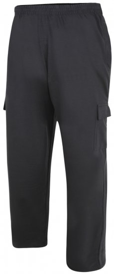 Kam Jeans Lightweight Sweatpants with Cargo pocket Black - Jogginghosen für herren - Jogginghosen für Herren in großen Größen