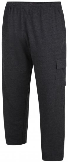 Kam Jeans Lightweight Sweatpants with Cargo pocket Charcoal - Jogginghosen für herren - Jogginghosen für Herren in großen Größen