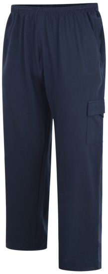 Kam Jeans Lightweight Sweatpants with Cargo pocket Navy - Jogginghosen für herren - Jogginghosen für Herren in großen Größen