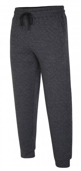 Kam Jeans 238 Quilted Jersey Joggers Charcoal - Jogginghosen für herren - Jogginghosen für Herren in großen Größen