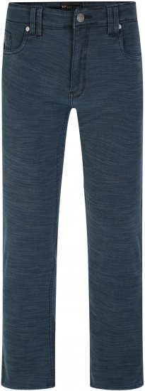 Kam Jeans 264 Slub Weave 5 Pocket Stretch Pants Smokey Blue - Herren-jeans & -hosen - Herren-Jeans & -Hosen in großen Größen