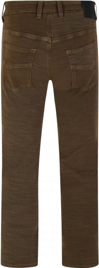 Kam Jeans 264 Slub Weave 5 Pocket Stretch Pants Brown - Herren-jeans & -hosen - Herren-Jeans & -Hosen in großen Größen