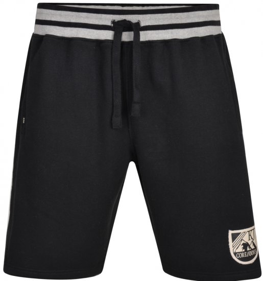 Kam Jeans 327 Jersey Shorts Black - Jogginghosen für herren - Jogginghosen für Herren in großen Größen