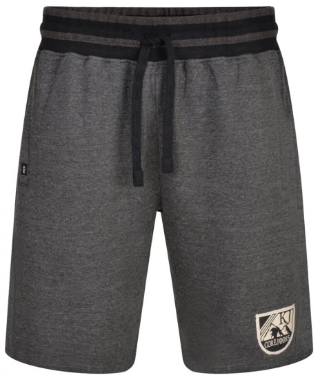 Kam Jeans 327 Jersey Shorts Charcoal - Jogginghosen für herren - Jogginghosen für Herren in großen Größen