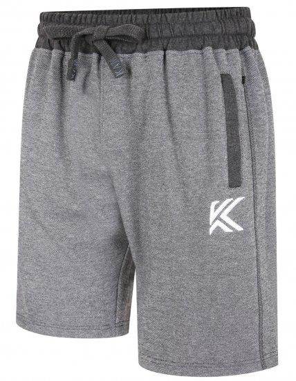 Kam Jeans 3304 Terry Contrast Shorts Charcoal - Jogginghosen für herren - Jogginghosen für Herren in großen Größen