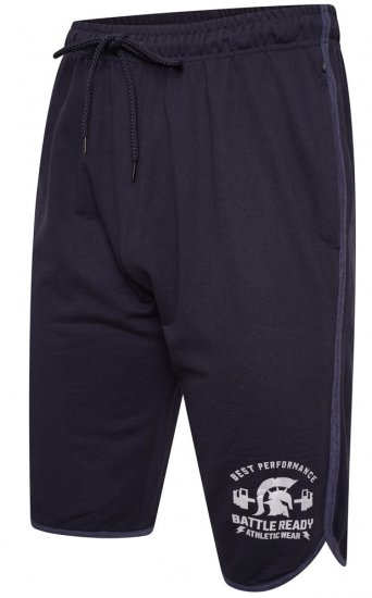 Kam Jeans 3308 Gym Jog Shorts Navy - Sportbekleidung & outdoor - Sportbekleidung in große größen für herren