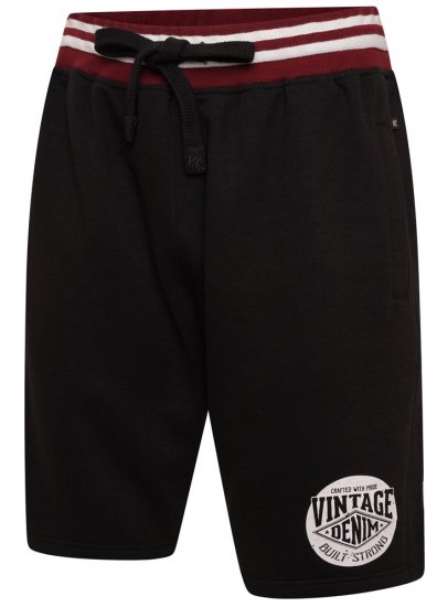 Kam Jeans 3309 Vintage Denim Jog Shorts Black - Jogginghosen für herren - Jogginghosen für Herren in großen Größen