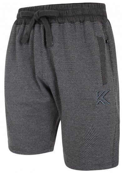 Kam Jeans 3310 Dobby Print Jog Shorts Charcoal - Jogginghosen für herren - Jogginghosen für Herren in großen Größen