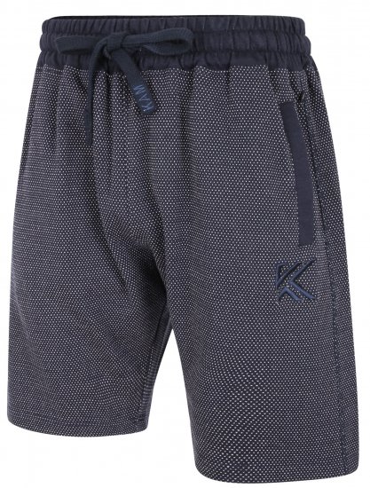 Kam Jeans 3310 Dobby Print Jog Shorts Indigo - Jogginghosen für herren - Jogginghosen für Herren in großen Größen