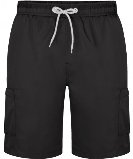 Kam Jeans 334 Cargo Swim Shorts Black - Herrenunterwäsche & bademode - Herrenunterwäsche & Bademode in großen Größen