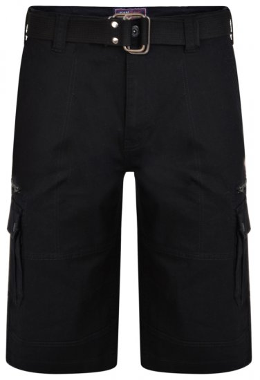 Kam Jeans 343 Cargoshorts Black - Herrenshorts - Herrenshorts in großen Größen