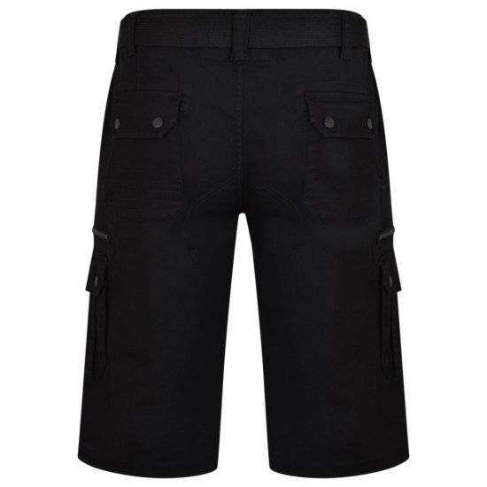 Kam Jeans 343 Cargoshorts Black - Herrenshorts - Herrenshorts in großen Größen