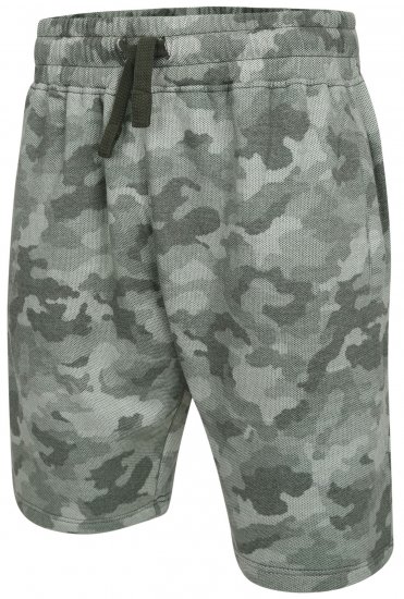 Kam Jeans 346 Camo Sweat Shorts Olive - Jogginghosen für herren - Jogginghosen für Herren in großen Größen