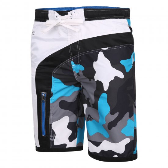 Kam Jeans 348 Camo Swimmers Black - Herrenunterwäsche & bademode - Herrenunterwäsche & Bademode in großen Größen