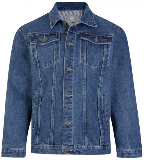 Kam Jeans Western Denim Jacket Blue - Herren jacken - Herren Jacken in großen Größen