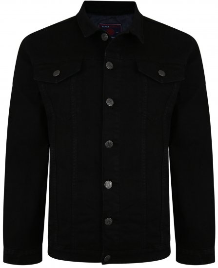 Kam Jeans 405 Western Denim Jacket Black - Herren jacken - Herren Jacken in großen Größen