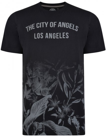 Kam Jeans 5255 T-shirt Black - Herren-T-Shirts - Herren-T-Shirts in großen Größen