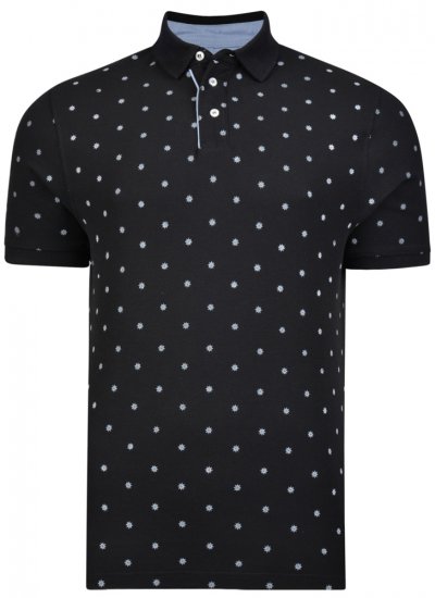 Kam Jeans 5272 Polo Black - Polo-shirts für herren - Polo-Shirts für Herren in großen Größen