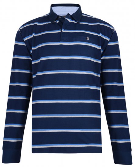 Kam Jeans 5297 Polo Navy - Polo-shirts für herren - Polo-Shirts für Herren in großen Größen