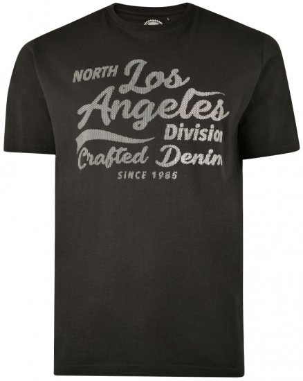 Kam Jeans 5302 T-shirt Black - Herren-T-Shirts - Herren-T-Shirts in großen Größen
