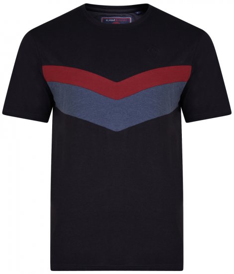 Kam Jeans 5306 T-shirt Black - Herren-T-Shirts - Herren-T-Shirts in großen Größen